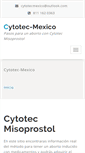 Mobile Screenshot of cytotec-mexico.com.mx