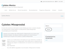 Tablet Screenshot of cytotec-mexico.com.mx